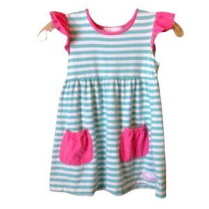 Striped Flowersak Dress with Pockets 6